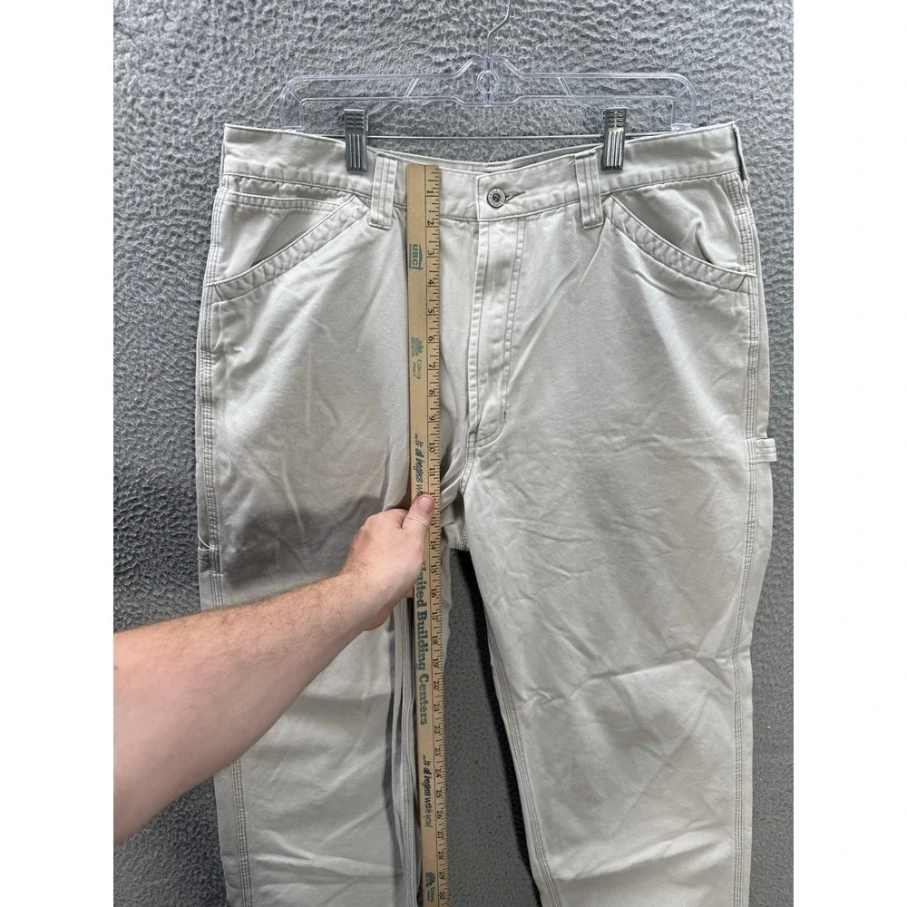 Vintage Old‎ Navy Pants Mens 36x34 Tan Carpenter Baggy Skater Grunge Y2K